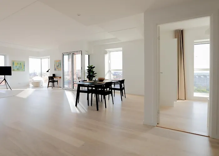 Modern Minimalist With Panoramic Views Апартаменты Копенгаген