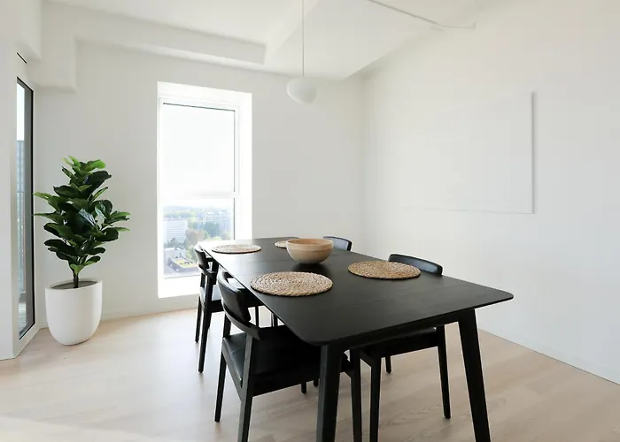 Modern Minimalist With Panoramic Views Апартаменты Копенгаген