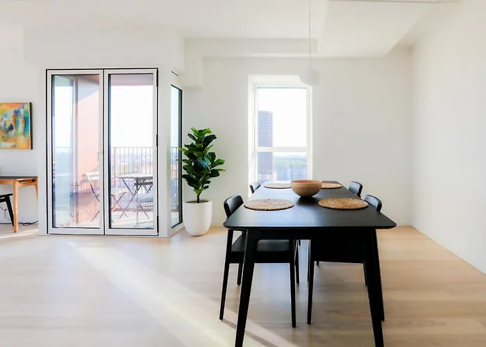 Апартаменты Modern Minimalist With Panoramic Views Копенгаген